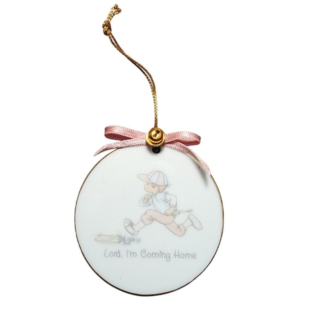 1988 Precious Moments Lord, I'm Coming Home Christmas Ornament